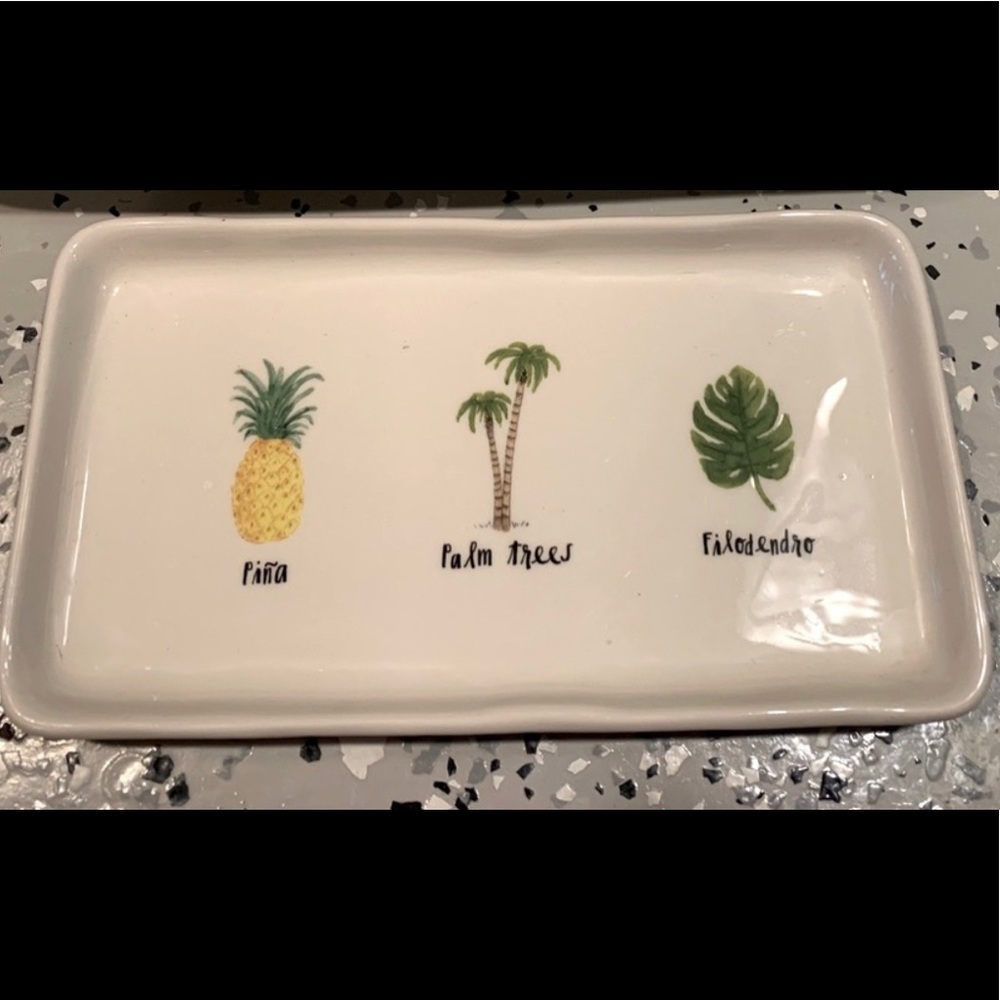 RESERVED Rae Dunn Summer Themed Tray small